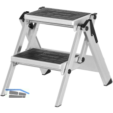 HYMER Alu-Sicherheitstreppe ohne B�gel Type 6060 Stufen=2 H�he=0,45 m