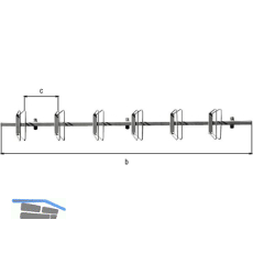 Fahrradst�nder Hagen 6 Einstellpl�tze Wandbefestigung