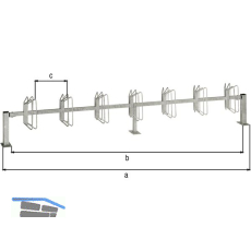 Fahrradst�nder Hagen 7 Einstellpl�tze Bodenbefestigung Aufschrauben