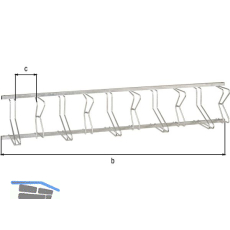 Fahrradst�nder Bremen 10 Einstellpl�tze Wandbefestigung
