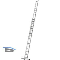 ALU-PRO Seilzugleiter 2 x 16 Sprossen Type 70051 L�nge=4,58/7,66 m