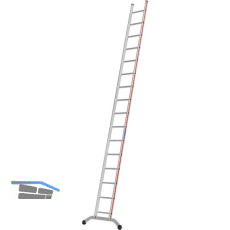 HYMER Alu-Anlegeleiter Type 6011 Sprossen=16 L�nge=4,68 m