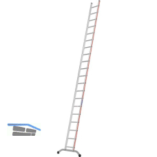 HYMER Alu-Anlegeleiter Type 6011 Sprossen=20 L�nge=5,80 m