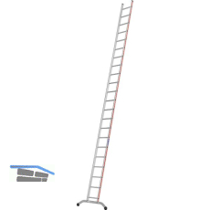 HYMER Alu-Anlegeleiter Type 6011 Sprossen=22 L�nge=6,36 m