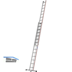 HYMER Alu Seilzugleiter 2 x 14 Sprossen Type 4051 L�nge=4,11/7,18 m