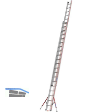 HYMER Alu Seilzugleiter 2 x 20 Sprossen Type 6051 L�nge=5,87/10,35 m