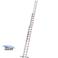 HYMER Alu Seilzugleiter 3 x 12 Sprossen Type 4061 L�nge=3,57/8,34 m