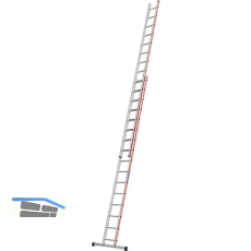 HYMER Alu-Schiebeleiter Type 4046 Sprossen=2x16 L�nge=4,59/8,22 m