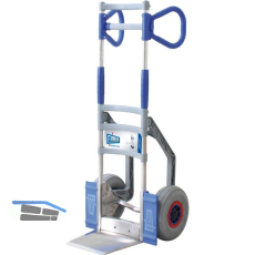 Profi-Klapprodel mit Luftbereifung Tragkraft 150 kg Schaufel 245x220 mm