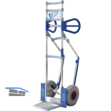 Profi-Stapelkarre mit Luftbereifung Tragkraft 300 kg Schaufel 245x220 mm