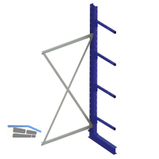 META Kragarm-Anbauregal einseitig H�he 2000 mm Tiefe 400 mm Last 220/1750 kg