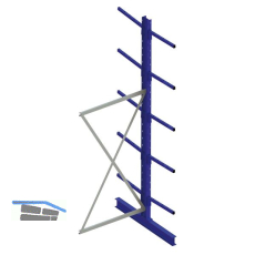 META Kragarm-Anbauregal doppelseitig H�he 3000 mm Tiefe 500 mm Last 175/1200 kg