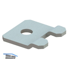 META Fu�verankerung f�r Kragarmregal komplett verzinkt