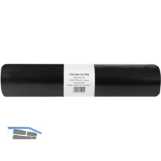 M�lls�cke Polyethylen 120 Liter, 75 my 700 x 1100 mm ohne Zugband schwarz
