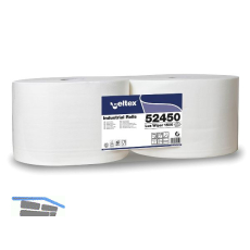 Putzpapier-Rolle wei� 240 mm 2-lagig Packungsinhalt 2 Rollen