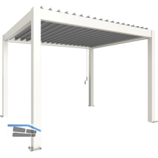 BIOHORT Pergola Gr. 3 x 3 wei�/silber