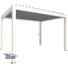 BIOHORT Pergola Gr. 4 x 3 wei�/silber