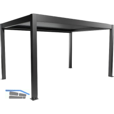 BIOHORT Pergola Gr. 4,5 x 3 dunkelgrau-metallic