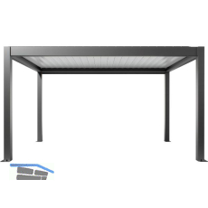 BIOHORT Pergola Gr. 4,5 x 3 dunkelgrau/wei�