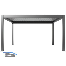 BIOHORT Pergola Gr. 4,5 x 3 quarzgrau-metallic