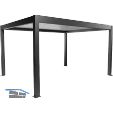 BIOHORT Pergola Gr. 4,5 x 3,5 dunkelgrau/wei�