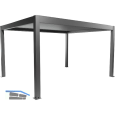 BIOHORT Pergola Gr. 4,5 x 3,5 quarzgrau