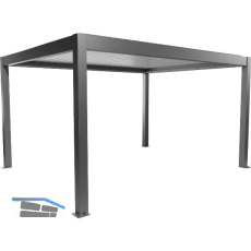BIOHORT Pergola Gr. 4,5 x 3,5 quarzgrau/wei�