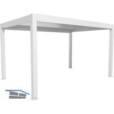 BIOHORT Pergola Gr. 4,5 x 3,5 wei�/silber