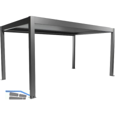 BIOHORT Pergola Gr. 5 x 3 quarzgrau