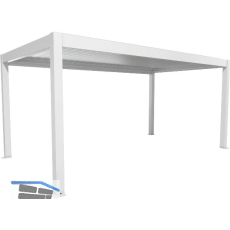 BIOHORT Pergola Gr. 5 x 3,5 wei�/silber