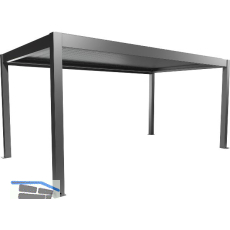 BIOHORT Pergola Gr. 5,5 x 3 quarzgrau