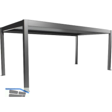 BIOHORT Pergola Gr. 6 x 3 quarzgrau