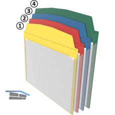 FATH Anh�nge-Sichttasche DIN A5 quer gr�n 230 x 205mm