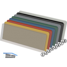 FATH Kanban H�lle oben offen 200 x 67mm blau