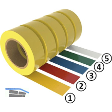 FATH Bodenmarkierungsband rot 75mm x 50m