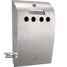 TKG Wandascher Wave Edelstahl