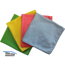 Microfasertuch Glassy Profi f�r Glas und Spiegel 40 x 40 cm Farbe blau