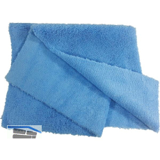 Microfasertuch Hochfloor mit nahtlosem Rand f�r Hochglanz 40 x 40 cm Farbe blau