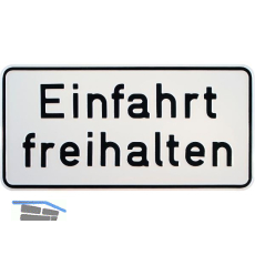 Hinweisschild Einfahrt freihalten 330 x 170 mm
