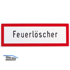 Hinweisschild Feuerl�scher Schriftzug 297 x 105 mm
