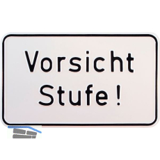 Hinweisschild Vorsicht Stufe! 250 x 150 mm