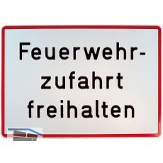 Hinweisschild Feuerwehrzufahrt 500 x 350 mm