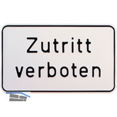 Hinweisschild Zutritt verboten 250 x 150 mm