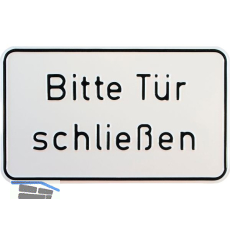 Hinweisschild Bitte T�r schlie�en 250 x 150 mm