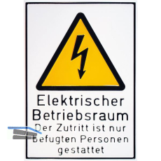 Warnschild Elektrischer Betriebsraum 210 x 297 mm