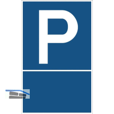 Parkplatzschild Freifl�che zur Selbstbeschriftung 250 x 400 mm