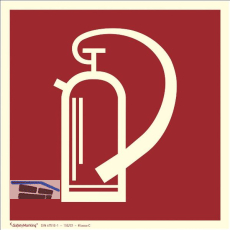 Hinweisschild Feuerl�scher Symbol 200 x 200 mm