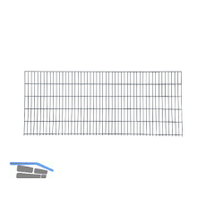 H+S Doppelstabmatte leicht RAL7016 grau L�nge 2,51 m H�he 1,43 m