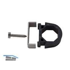 H+S PVC Schelle zur Befestigung an Oktavia Zwischens�ule Inhalt 3 St�ck