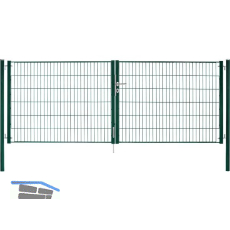 H+S Uni Tor f�r Zaunh�he 1,2 m gr�n